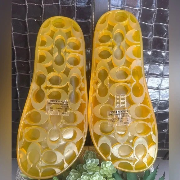 COACH Ulyssa Pool Slide Jelly Sandals Women Size 6 - Picture 4 of 5